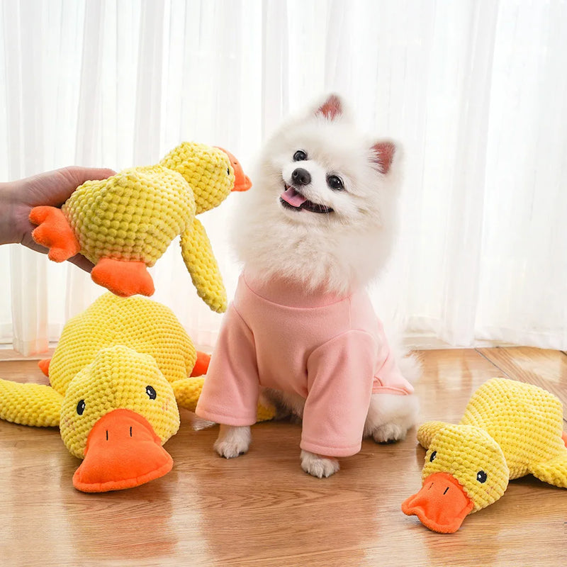 Brinquedo Durável em Formato de Pato - Divertido para Pets