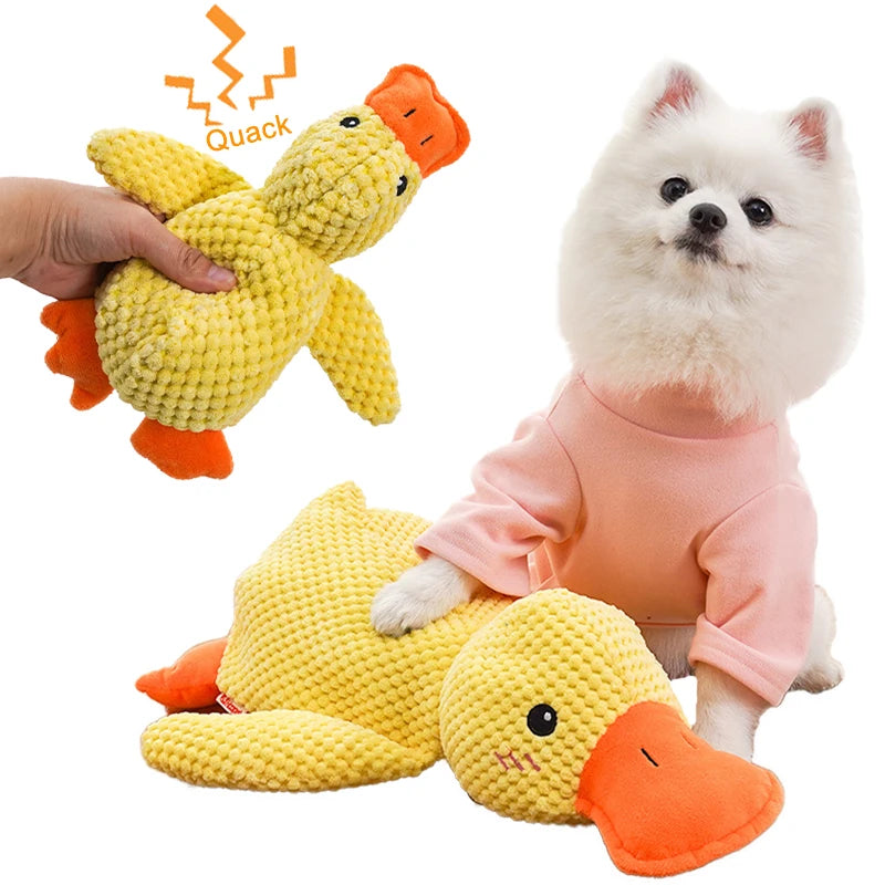 Brinquedo Durável em Formato de Pato - Divertido para Pets